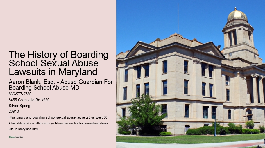 The History of Boarding School Sexual Abuse Lawsuits in Maryland 